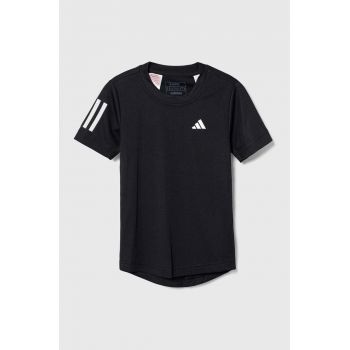 adidas Performance tricou copii B CLUB 3STR TEE culoarea negru, cu imprimeu, HR4229