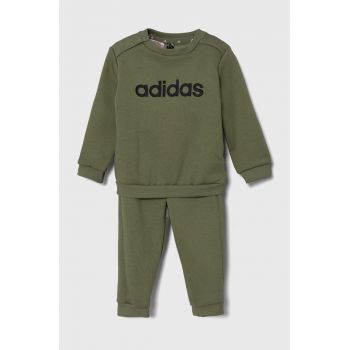 adidas trening bebelusi I LIN FLOG culoarea verde, IZ4969