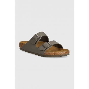 Birkenstock papuci Arizona barbati, culoarea gri, 1028195