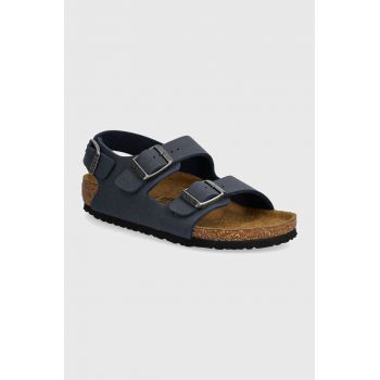 Birkenstock sandale copii Milano culoarea albastru marin, 1027892