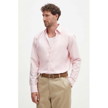 BOSS camasa barbati, culoarea roz, cu guler clasic, regular, 50489830