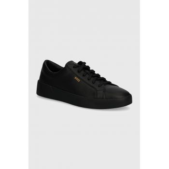 BOSS sneakers din piele Belwar culoarea negru, 50522865