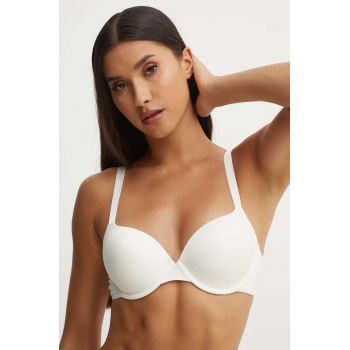 BOSS sutien culoarea alb, neted