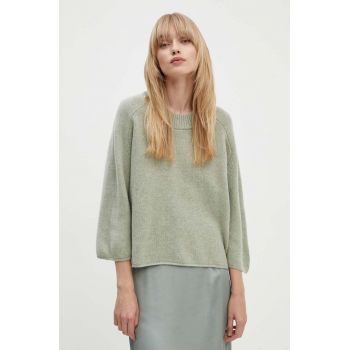 Day Birger et Mikkelsen pulover de lana Cammie - Soft Lamb femei, culoarea verde, DAY65243324
