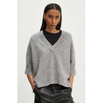 Day Birger et Mikkelsen pulover de lana Selda - Cozy Days RD femei, culoarea gri, DAY65243298