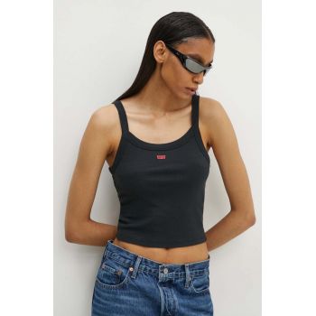 Levi's top femei, culoarea negru, A7420