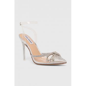 Steve Madden pantofi cu toc Vibrantly-R culoarea transparent, SM11002777