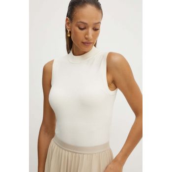 Weekend Max Mara top culoarea bej, 2425366071600