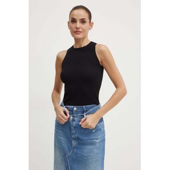 Weekend Max Mara top femei, culoarea negru, 2425366021600