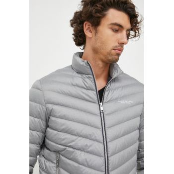 Armani Exchange geaca de puf barbati, culoarea gri, de iarna