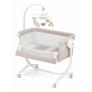 Patut Cullami co-sleeper 2 in 1 cu laterala culisanta si inaltime reglabila melange beige