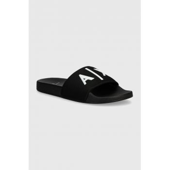 Armani Exchange papuci barbati, culoarea negru, XUP001 XV820 S277