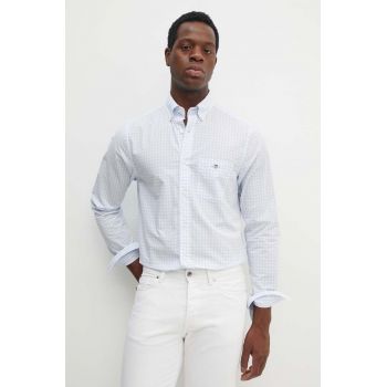 Gant camasa din bumbac barbati, cu guler button-down, regular