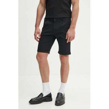 Lindbergh pantaloni scurti barbati, culoarea negru, 30-51024