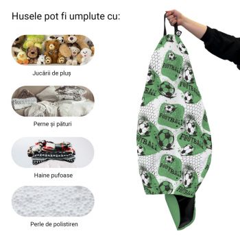 Husa fotoliu Puf Bean Bag tip Para L fara umplutura fotbal