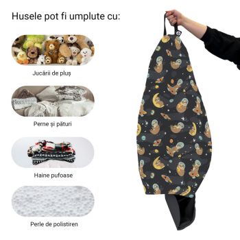 Husa fotoliu Puf Bean Bag tip Para L fara umplutura lenesi in spatiu