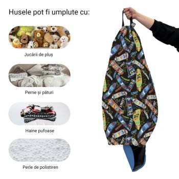 Husa fotoliu Puf Bean Bag tip Para L fara umplutura skate