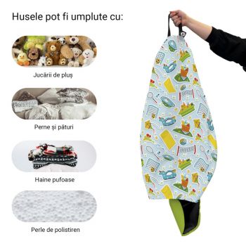 Husa fotoliu Puf Bean Bag tip Para L fara umplutura sporturi in aer liber