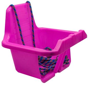 Leagan din plastic cu spatar 35 x 30 cm Pink