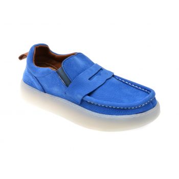 Mocasini casual GRYXX albastri, 600403, din nabuc