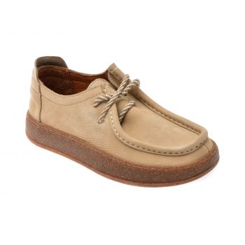 Mocasini casual GRYXX bej, 600401, din nabuc