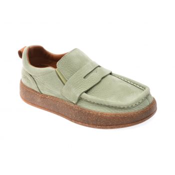 Mocasini casual GRYXX verzi, 600403, din nabuc