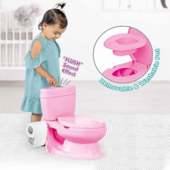 Olita educationala tip wc cu sunete 28 x 39cm Pink