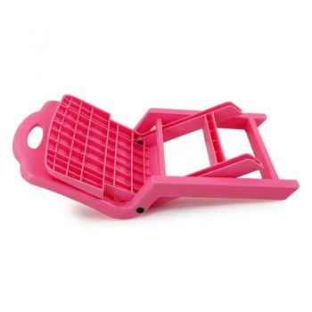 Scaunel din plastic cu spatar pliabil pentru copii Pink