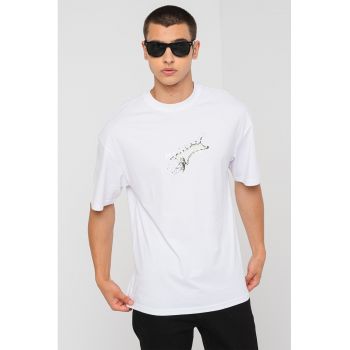 Tricou lejer cu maneci cazute Ocean