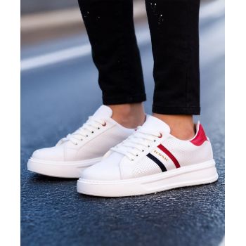 Adidasi barbati - ENZO 1 White & Red