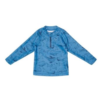 Bluza pentru baieti, anti-UV, Sea Life Blue