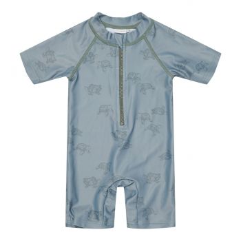 Costum de baie anti-UV cu maneci scurte Turtle Island Olive - Little Dutch