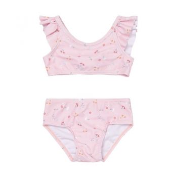 Costum de baie anti-UV din 2 piese Little Pink Flowers - Little Dutch