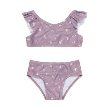 Costum de baie anti-UV din 2 piese Mauve Blossom - Little Dutch