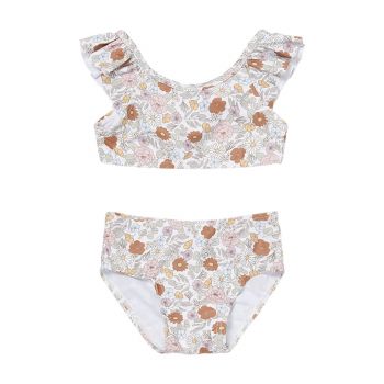 Costum de baie anti-UV din 2 piese Vintage Little Flowers - Little Dutch