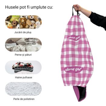 Husa fotoliu Puf Bean Bag tip Para L fara umplutura sweet girl