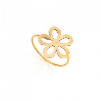 Inel Simplicity Flower din Aur 14k