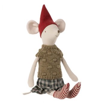 Jucarie Maileg Christmas Mouse Medium Girl