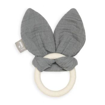 Jucarie pentru Dentitie Bunny Ears Storm Grey - Jollein