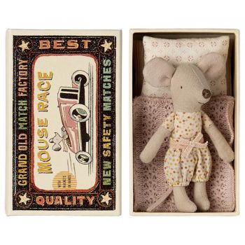 Soricel Maileg Little sister mouse in matchbox