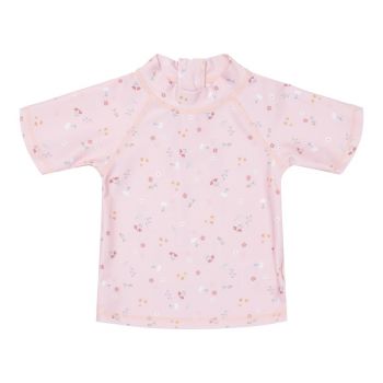 Tricou anti-UV Little Pink Flowers - Little Dutch