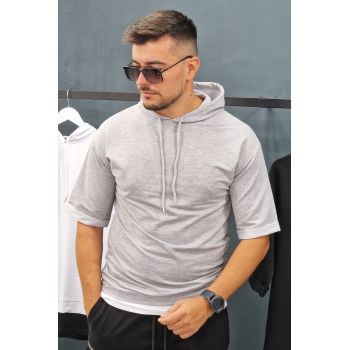 Tricou long fit - RELAXED GRAY