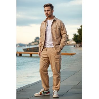 Compleu caramel, camasa si pantaloni lungi - OMEGA