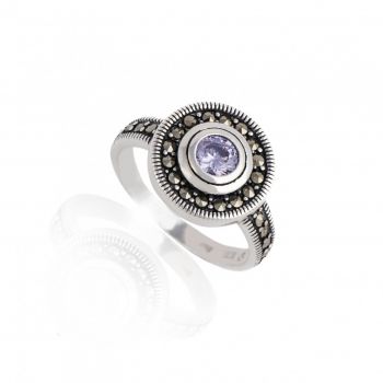 Inel din Argint 925 si marcasite 3.8g