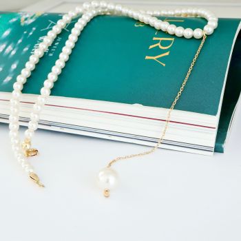 Colier Pearlify cu perle Preciosa și aur 14K ieftin
