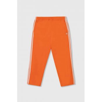 adidas Originals pantaloni de trening culoarea portocaliu, cu imprimeu, IR9894