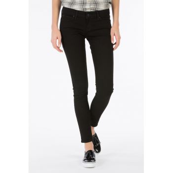 Blugi skinny cu talie medie