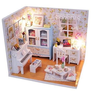 Kit Casuța DIY in Miniatura Hemiola’s - Set Complet cu Mobilier si Accesorii