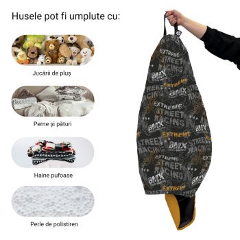 Husa fotoliu Puf Bean Bag tip Para XL fara umplutura Bmx