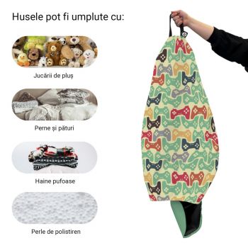 Husa fotoliu Puf Bean Bag tip Para XL fara umplutura controllers